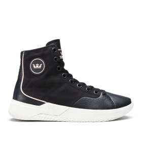 Supra STATIK Høye Sneakers Dame Svart | NO-43822